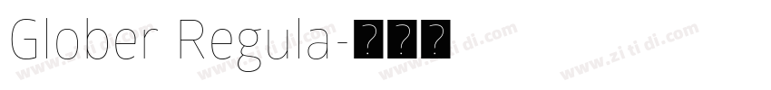 Glober Regula字体转换